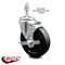 Service Caster 5 Inch Soft Rubber Wheel Swivel 10mm Threaded Stem Caster with Brake SCC SCC-TS20S514-SRS-TLB-M1015 - alternate 1